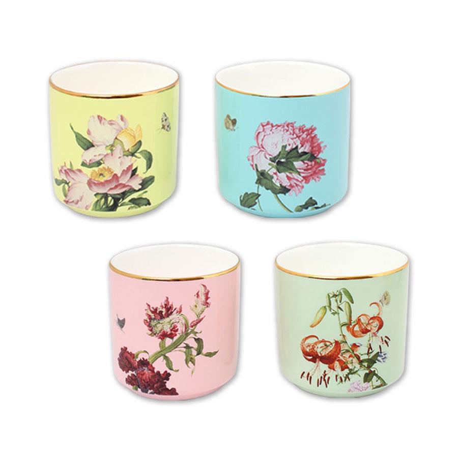 National Palace Museum Shop 故宮精品 - 仙萼長春 骨瓷杯組  - 1組