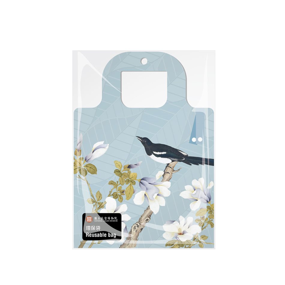 National Palace Museum Shop 故宮精品 - 環保袋 木蘭喜鵲  - 1入