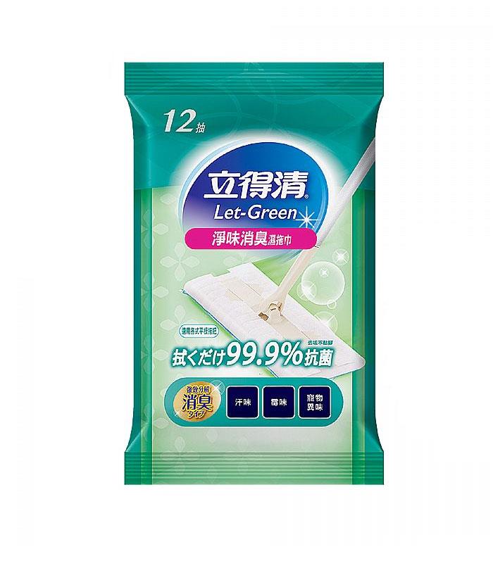 MYHUO LifeStyle 買貨生活 - LET-GREEN 立得清 地板清潔濕拖巾 - 12入