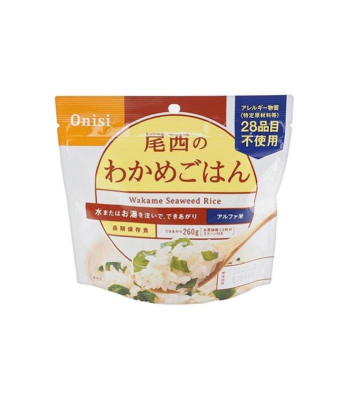 MyHuo Recommended Snacks 買貨推薦零食 - 尾西 沖泡即食 - 海帶芽飯 - 100g