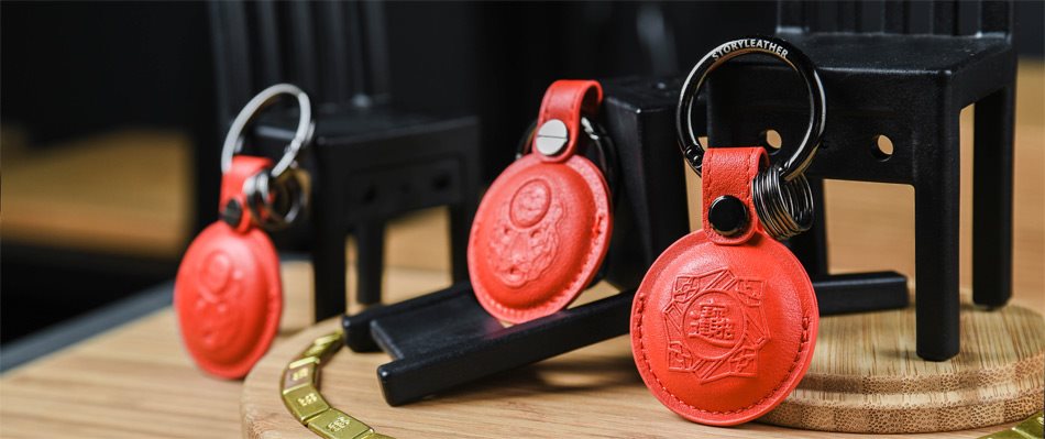 鎮瀾宮 - Story Leather X 大甲鎮瀾宫  財鈴鑰匙圈 - 1入