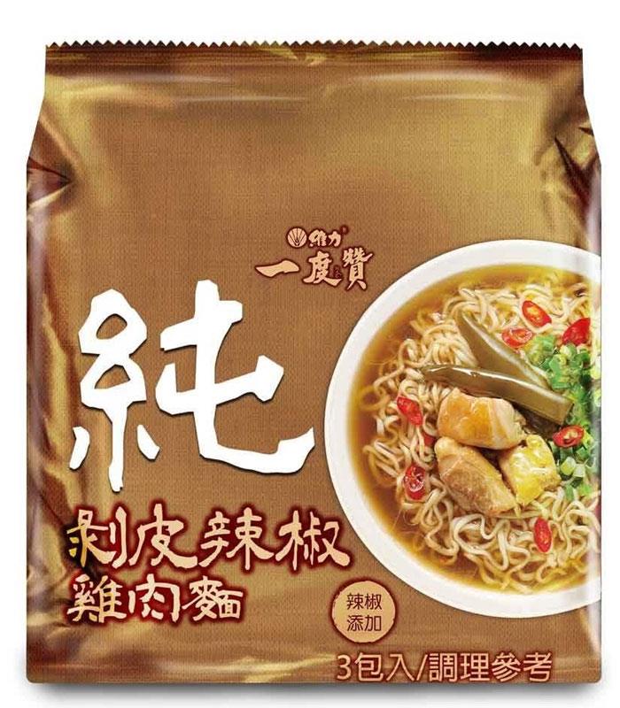 MyHuo Recommended Snacks 買貨推薦零食 - 一度贊 剝皮辣椒雞肉麵  - 3入