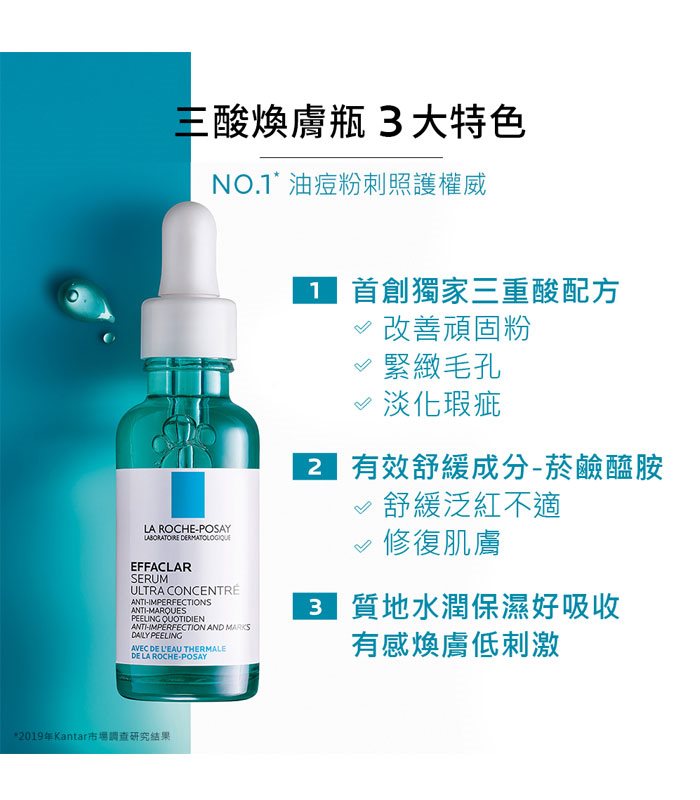 LA ROCHE POSAY 理膚寶水 - 極效三重酸煥膚精華  - 30ml