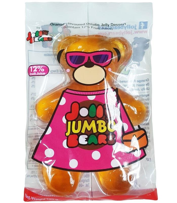 MyHuo Recommended Snacks 買貨推薦零食 - Jolly Bears 超大熊QQ軟糖 - 柳橙風味 - 120g