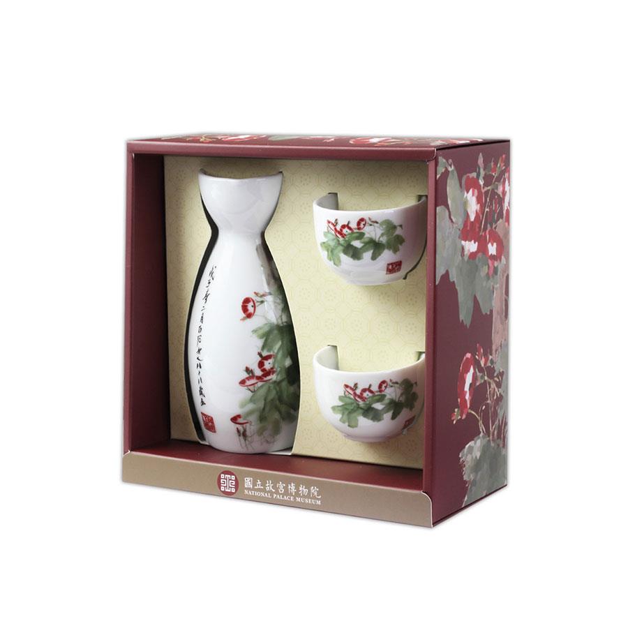 National Palace Museum Shop 故宮精品 - 齊白石牽牛花小品瓷器壺杯組  - 1組