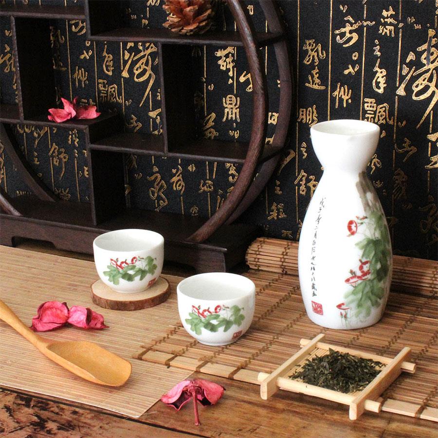 National Palace Museum Shop 故宮精品 - 齊白石牽牛花小品瓷器壺杯組  - 1組