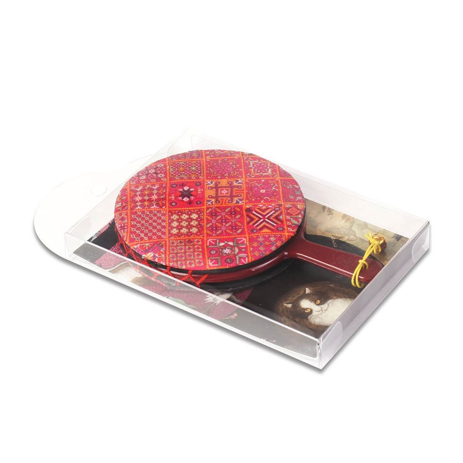 National Palace Museum Shop 故宮精品 - 故宮手抽鏡刺繡方巾  - 1入