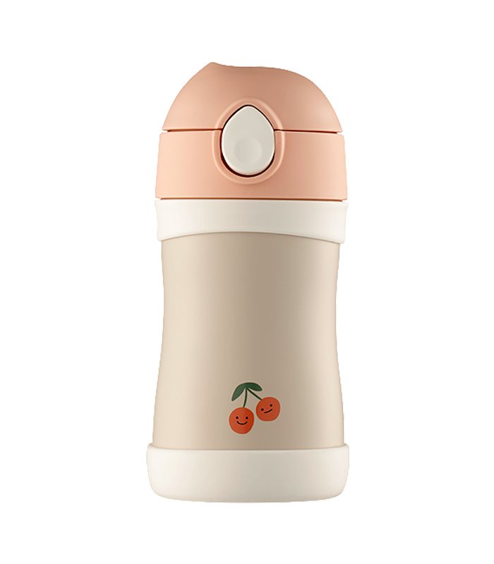 MYHUO LifeStyle 買貨生活 - 韓國Thermos foogo可愛圖案兒童保溫杯280ml(櫻桃) - 1入