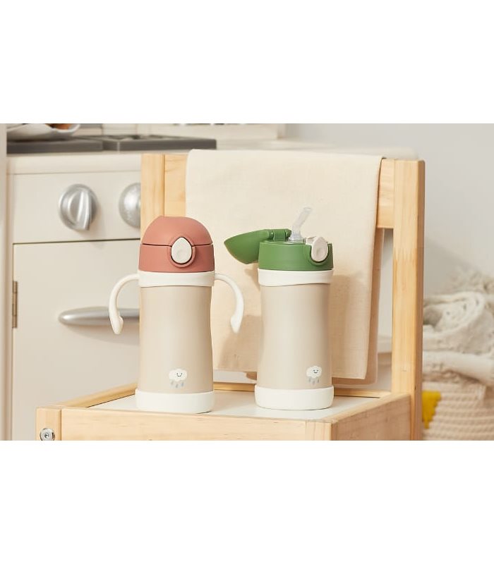MYHUO LifeStyle 買貨生活 - 韓國Thermos foogo可愛圖案兒童保溫杯350ml(雲朵) - 1入