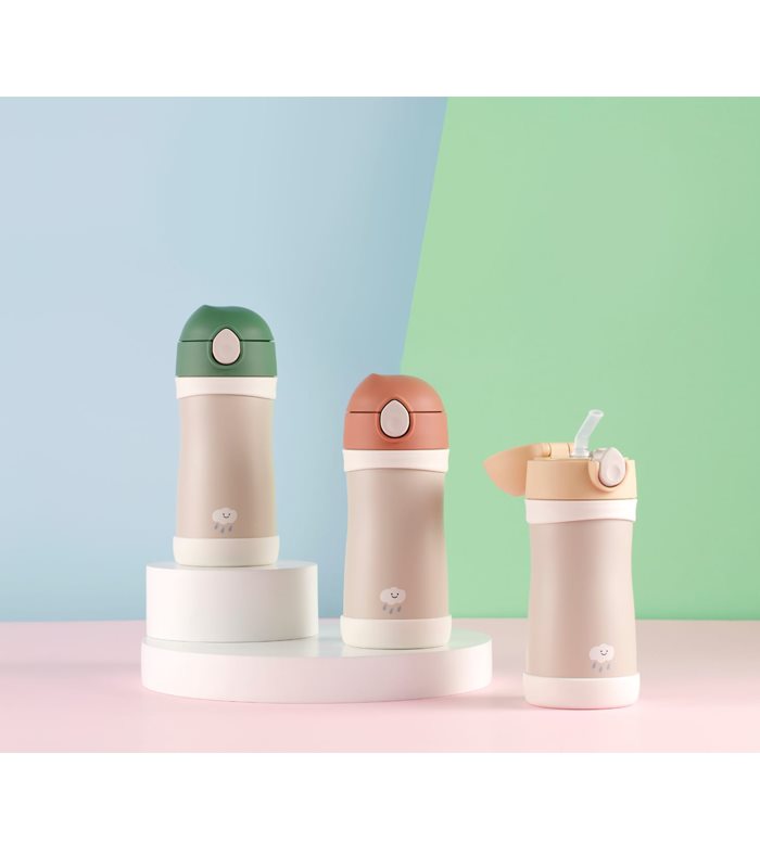 MYHUO LifeStyle 買貨生活 - 韓國Thermos foogo可愛圖案兒童保溫杯350ml(雲朵) - 1入