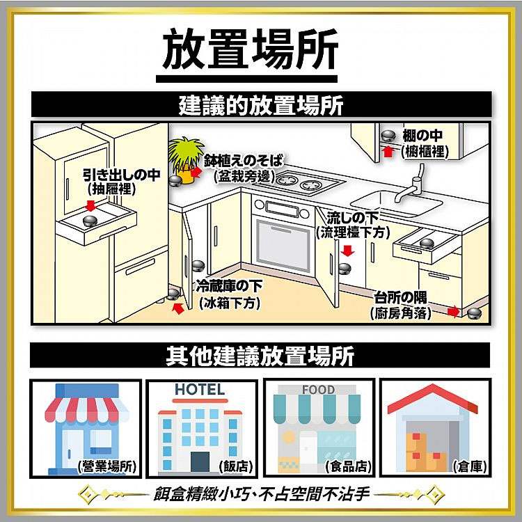 MYHUO LifeStyle 買貨生活 - 日本 興家安速 小黑帽蟑螂餌劑  - 12入