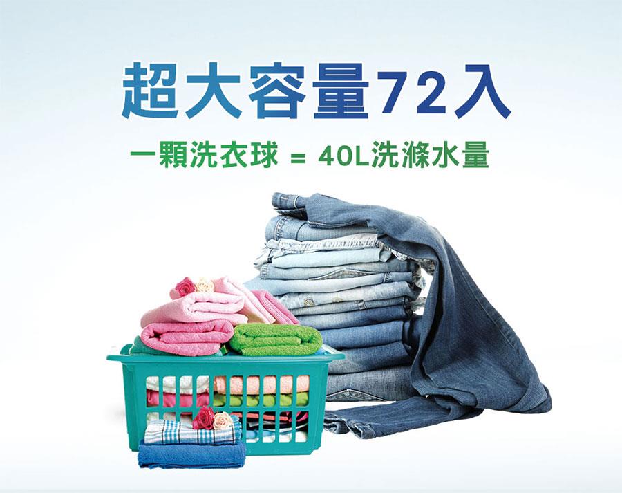 MYHUO LifeStyle 買貨生活 - Dodome 爽身粉味超濃縮3D洗衣球  - 72粒