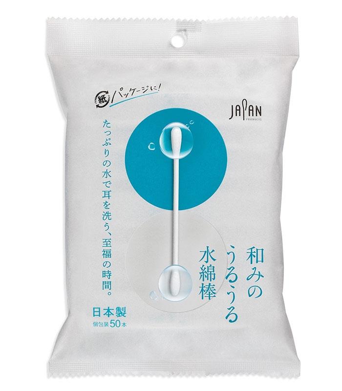 MYHUO Sundries 買貨小東西 - Heiwa Medic 氨基酸耳垢清潔液棉棒(袋裝-淺藍)  - 50入