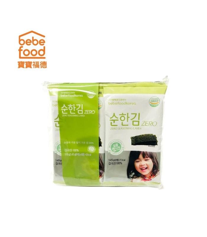 MyHuo Recommended Snacks 買貨推薦零食 - BEBEFOOD寶寶福德 無鹽海苔 - 無調味 - 11.6g