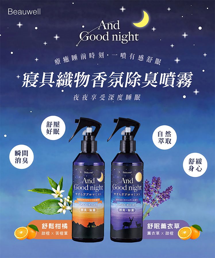 MYHUO LifeStyle 買貨生活 - AGN寢具織物香氛 除臭噴霧 -舒眠薰衣草 - 480ml