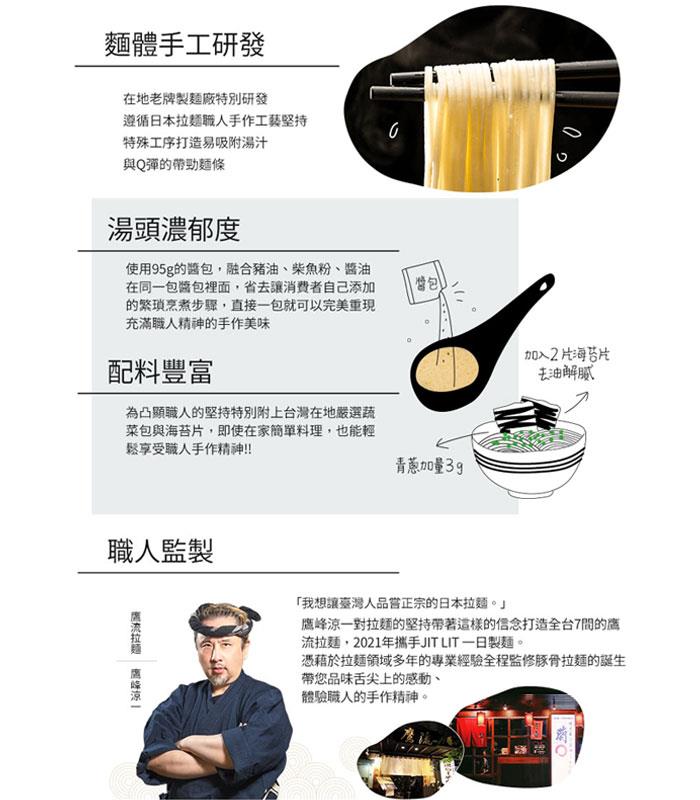 湯 / 乾拌麵 - JITLIT一日製麵 東京豚骨拉麵  - 1入