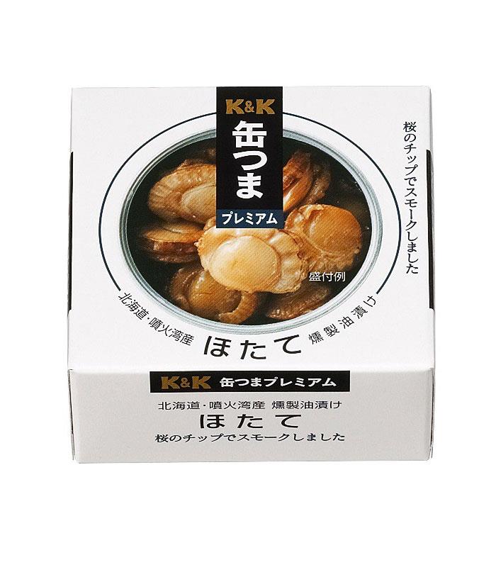MyHuo Recommended Snacks 買貨推薦零食 - K&K 北海道油浸燻扇貝  - 55g