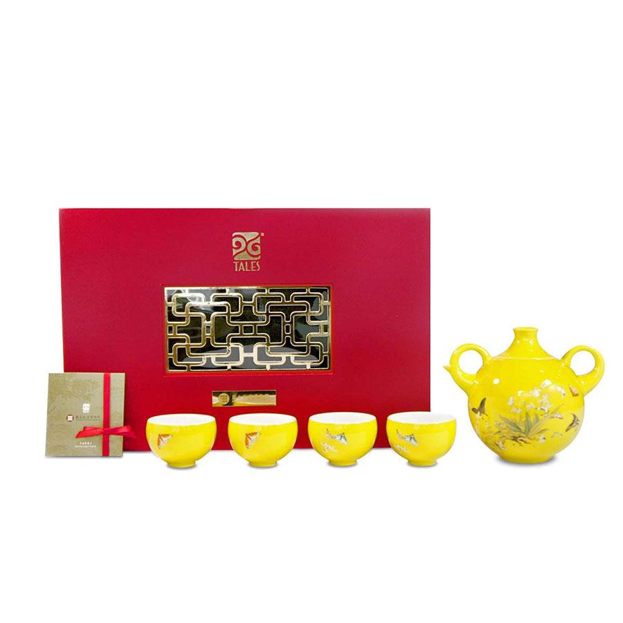 National Palace Museum Shop 故宮精品 - 百蝶品茗茶具組4人  - 1組