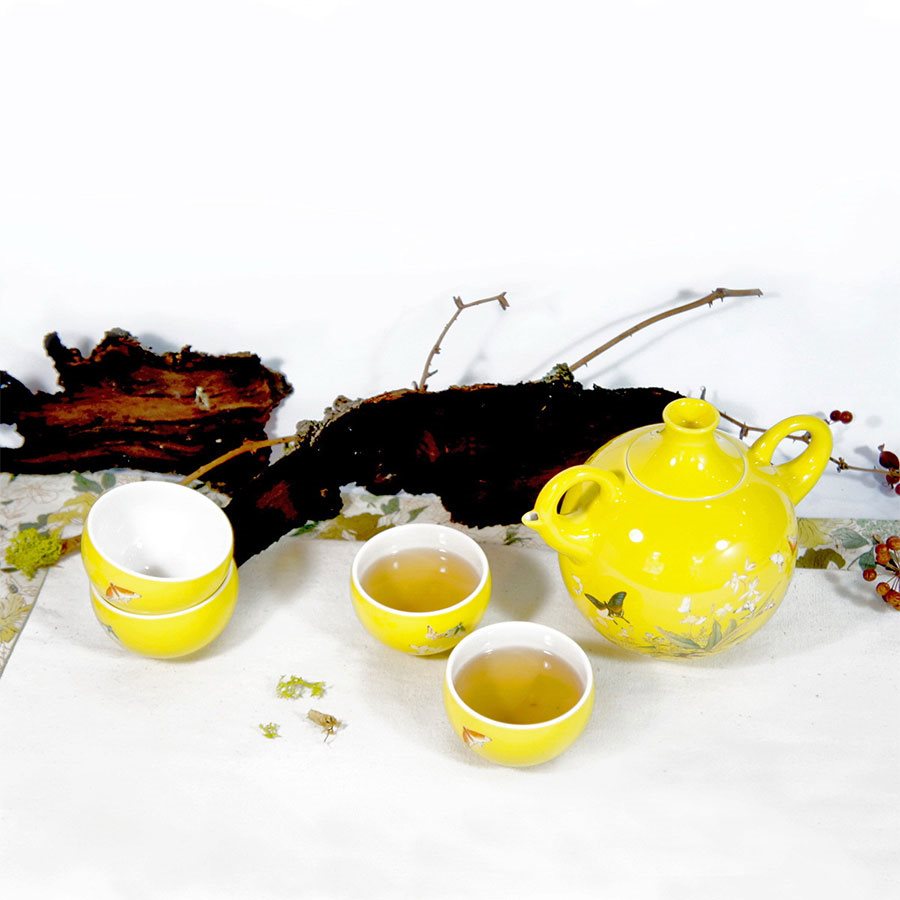 National Palace Museum Shop 故宮精品 - 百蝶品茗茶具組4人  - 1組