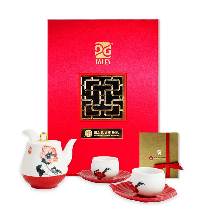 National Palace Museum Shop 故宮精品 - 露滋-仙萼長春品茗茶具組(2人)  - 1組