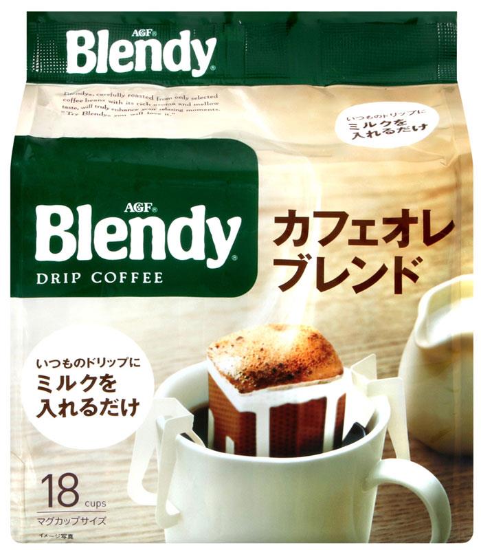 Japanese snacks 日本零食館 - AGF Blendy濾式咖啡 咖啡歐蕾  - 7g x18入