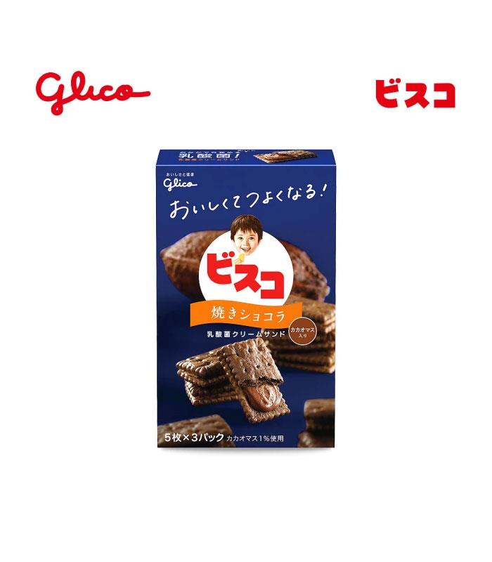 glico 格力高 - Bisco必思可 乳酸菌夾心餅乾 - 可可 - 58.1g