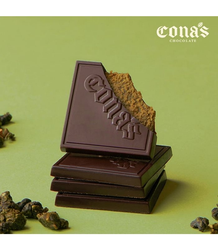 MyHuo Recommended Snacks 買貨推薦零食 - 【Cona’s】炭焙烏龍茶薄片夾心巧克力  - 12pcs