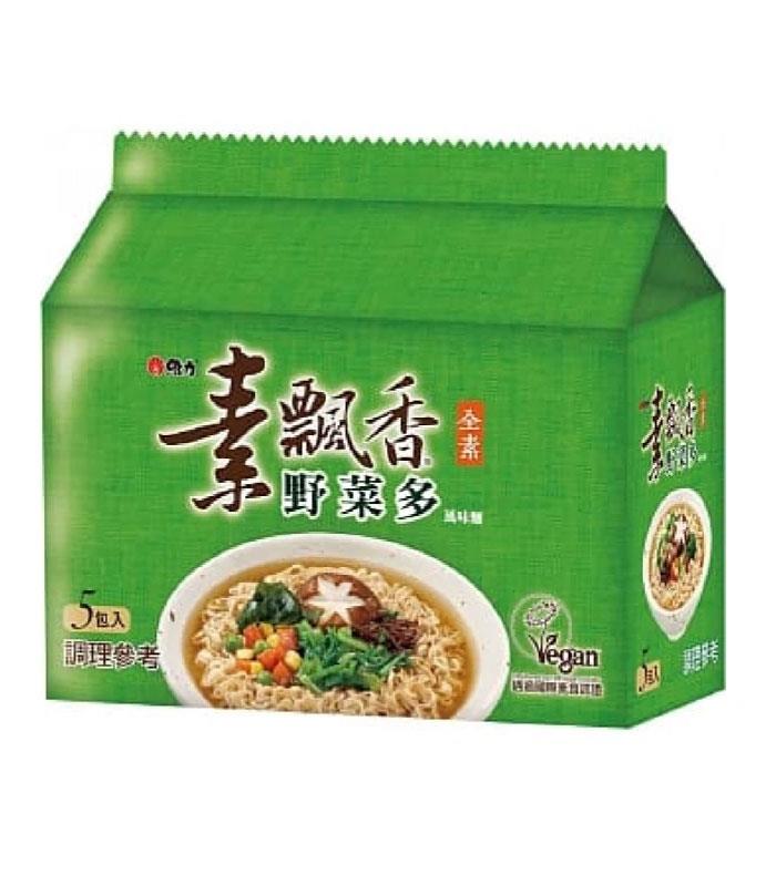 湯 / 乾拌麵 - 維力 素飄香野菜多風味麵  - 5入