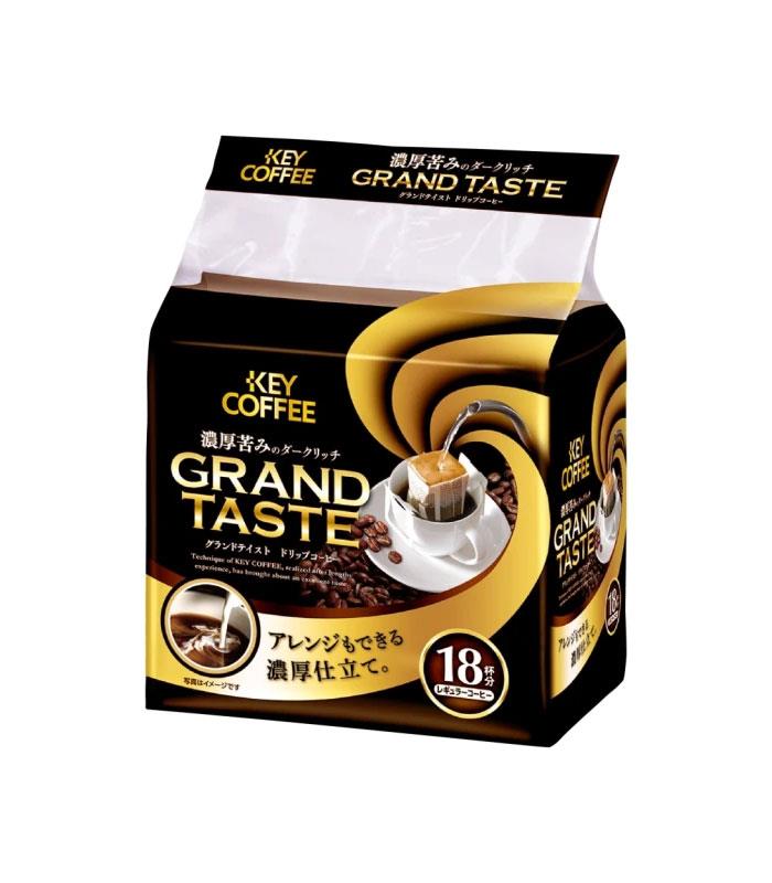 MyHuo Recommended Snacks 買貨推薦零食 - KEY COFFEE 濃厚研磨濾掛咖啡隨身包  - 18入