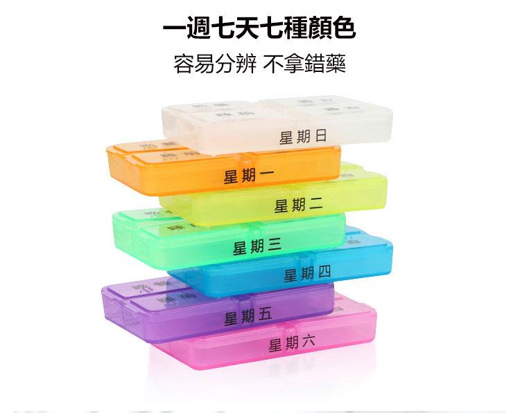 MYHUO LifeStyle 買貨生活 - 神崎家居 1週7天抽屜式藥盒  - 1入