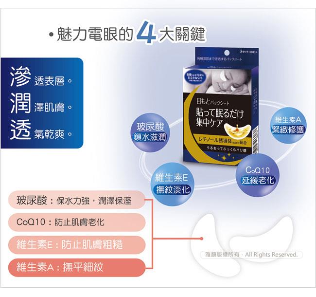 Japan buyer_makeup 日本美妝專區 - 森下仁丹 整晚貼眼膜  - 1盒
