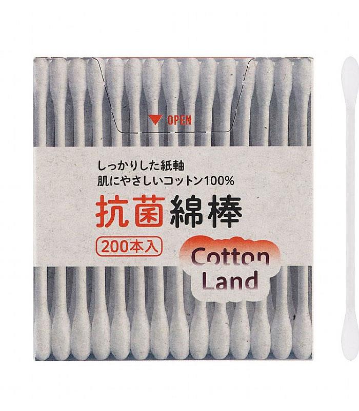 MYHUO Sundries 買貨小東西 - Cotton Land 環保紙軸雙頭棉棒  - 200入
