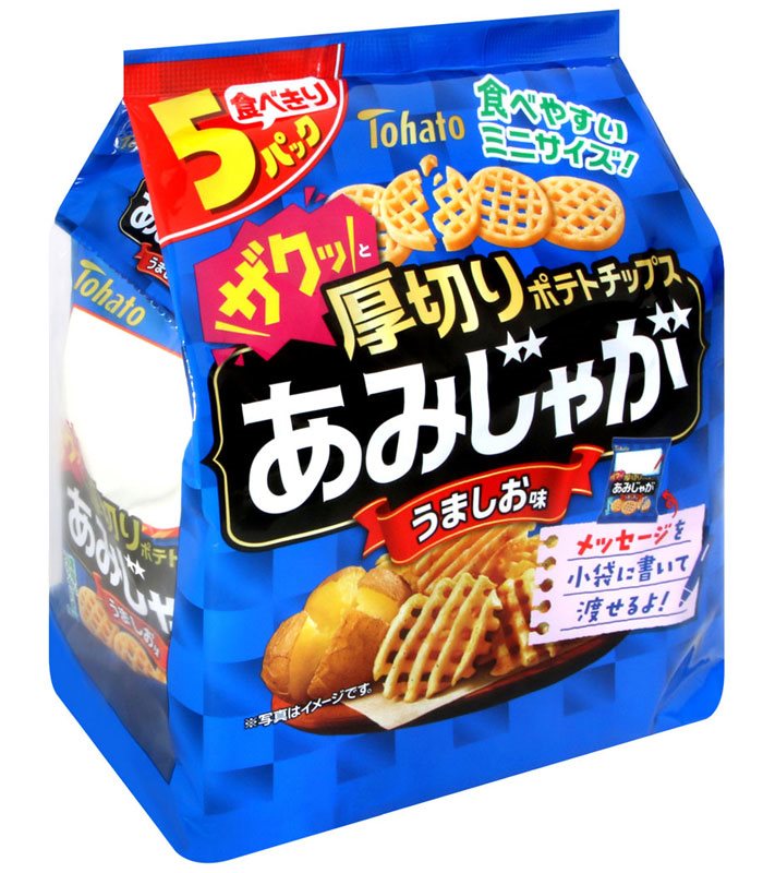 Japanese snacks 日本零食館 - 東鳩 厚切網狀洋芋片  - 5入