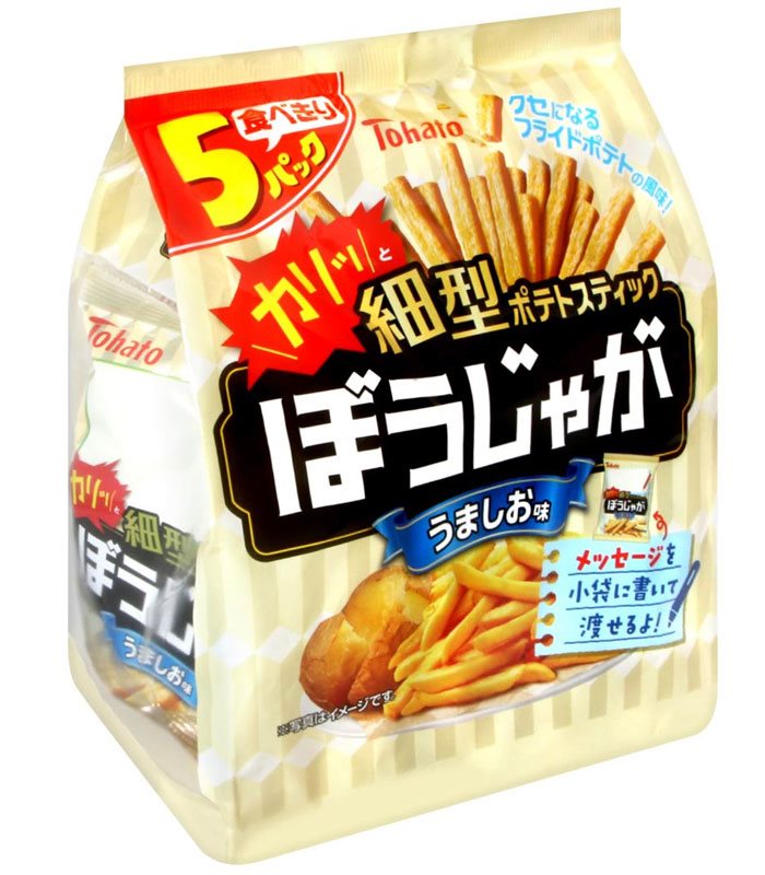 Japanese snacks 日本零食館 - TOHATO 棒棒薯條 鹽味  - 5入