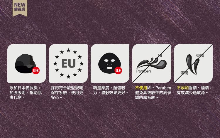 Timeless Truth Mask 提提研 - TTM保濕金箔黑面膜  - 5入