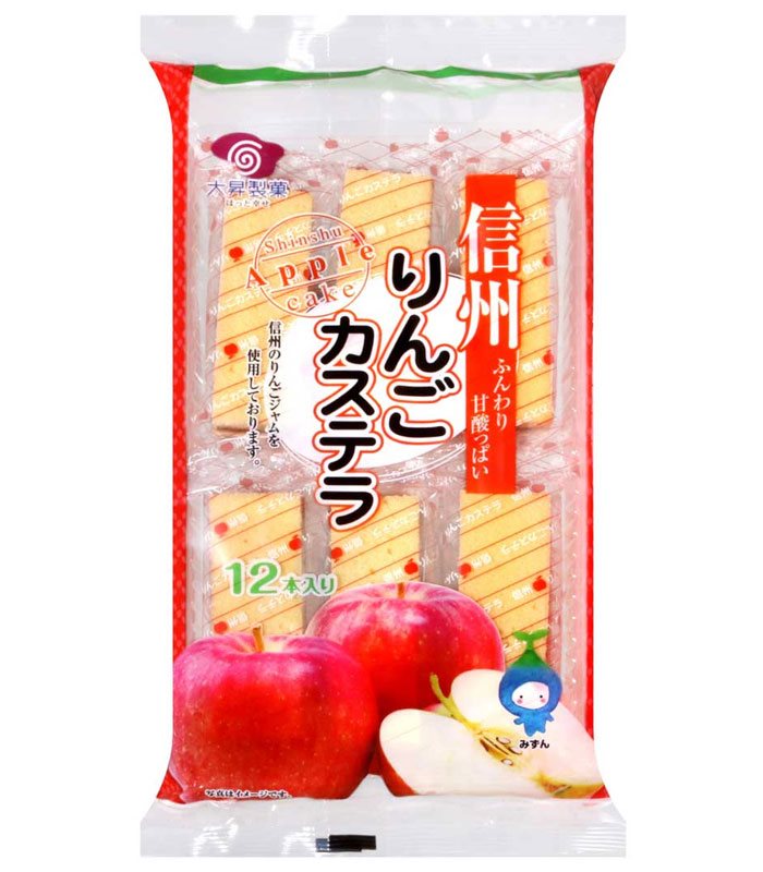 MyHuo Recommended Snacks 買貨推薦零食 - 大昇製菓 信州蘋果風味蛋糕  - 162g