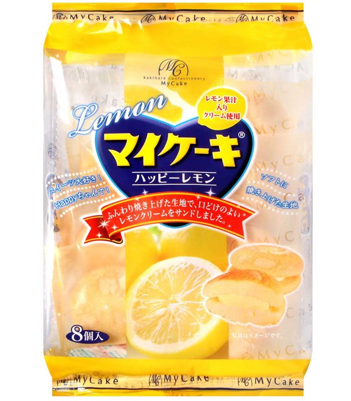 MyHuo Recommended Snacks 買貨推薦零食 - 柿原 My Cake檸檬風味夾心蛋糕  - 124g