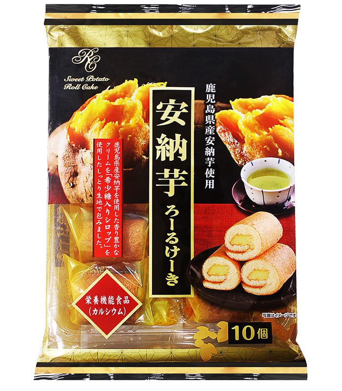 Japanese snacks 日本零食館 - 鹿兒島安納番薯風味蛋糕捲  - 170g