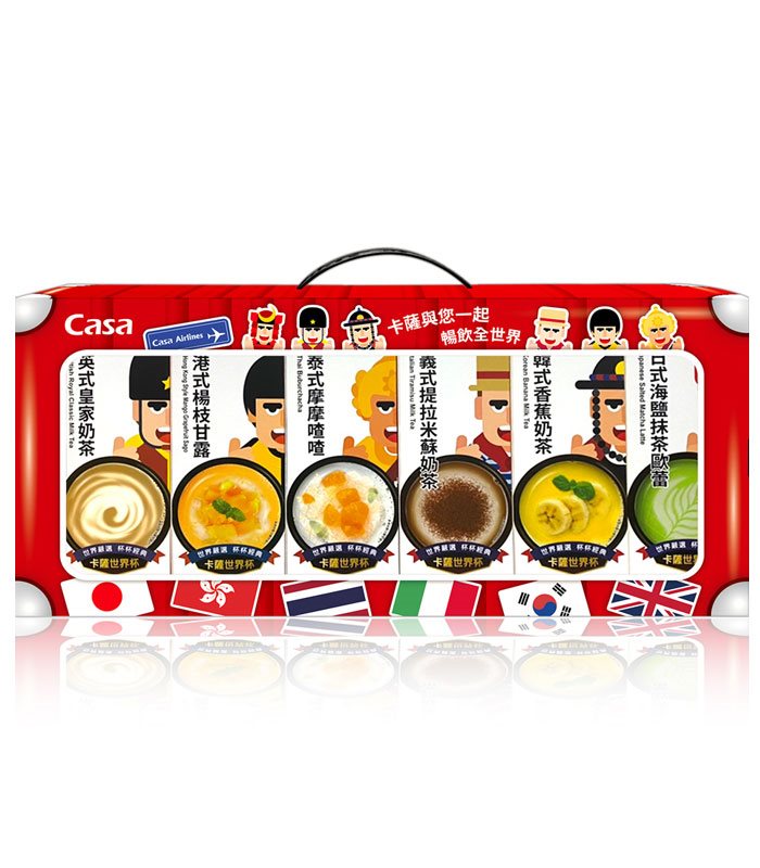 MyHuo Recommended Snacks 買貨推薦零食 - Casa 卡薩 世界杯奶茶旅行禮盒組  - 30入