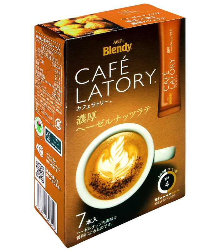 Japanese snacks 日本零食館 - AGF CAFE LATORY榛果拿鐵  - 7入