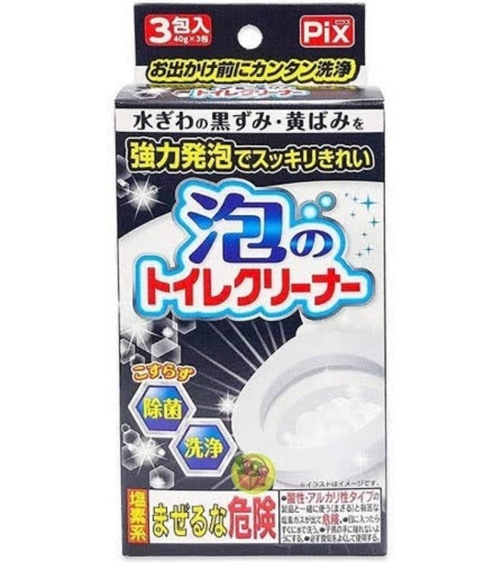 Japan buyer 日本直購專區 - Pixs 馬桶強力發泡清潔粉(40x3/盒)  - 1box