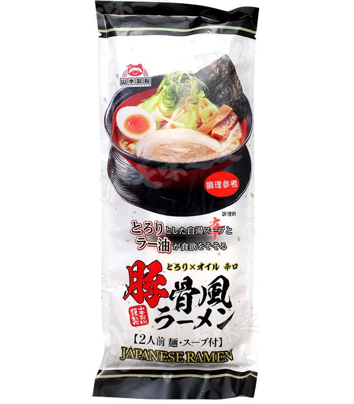 湯 / 乾拌麵 - 山本製粉 辛口豚骨風拉麵  - 186g