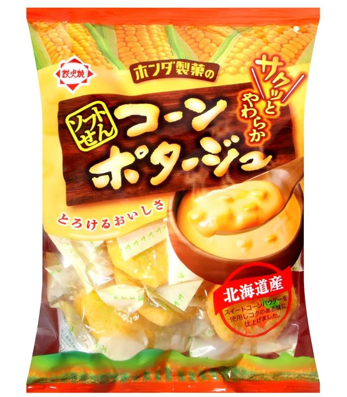 Japanese snacks 日本零食館 - 玉米濃湯風味餅  - 72g