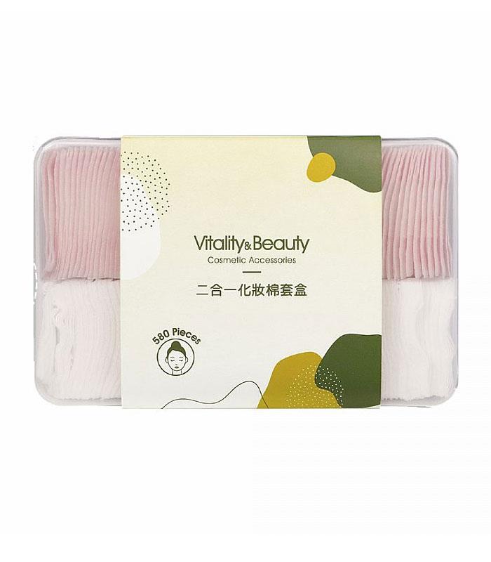 MYHUO Skincare Collection 買貨推薦保養 - Vitality&Beauty 二合一化妝棉套盒  - 580入