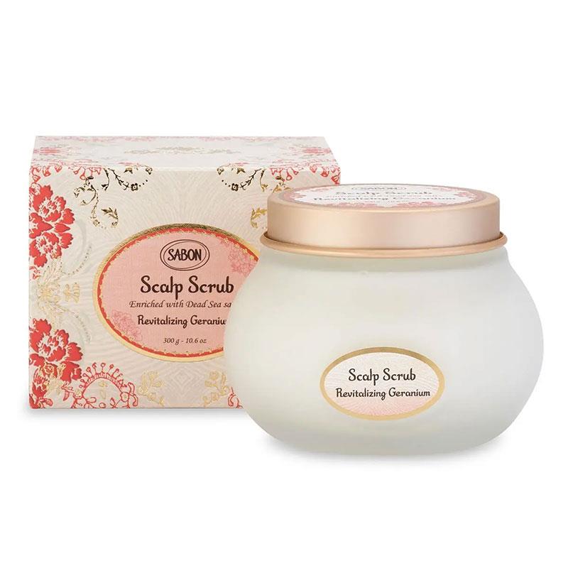 SABON - 賦活天竺葵 死海鹽頭皮磨砂膏  - 300g