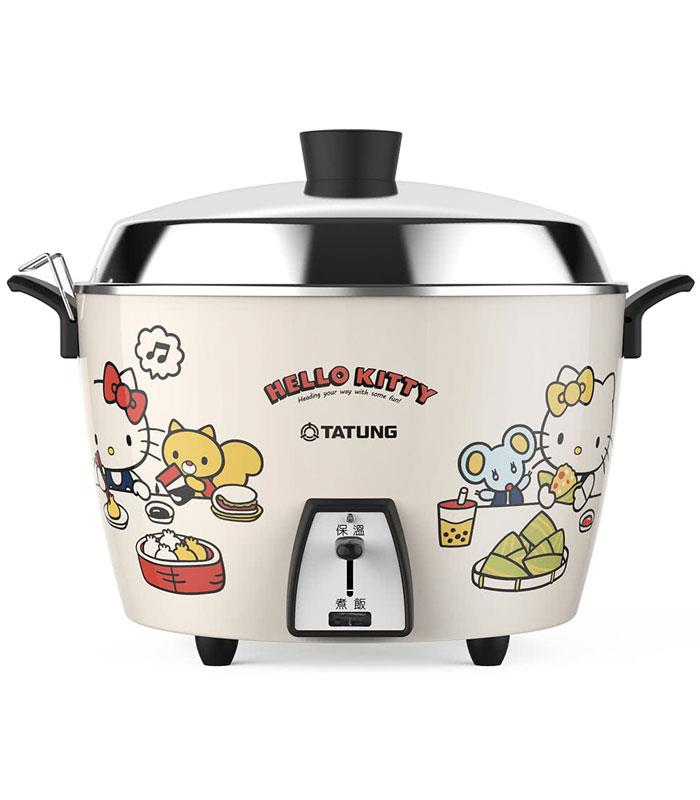 MYHUO Sundries 買貨小東西 - 11人份HELLO KITTY珍珠奶茶不鏽鋼電鍋(TAC-11L-MBIKT)  - 1入