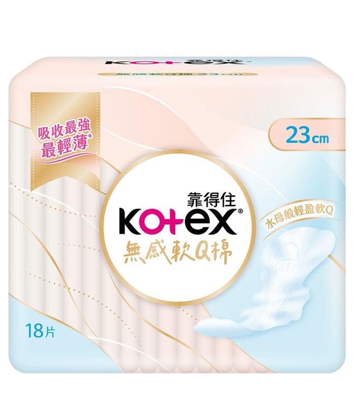 Kotex 靠得住 - 無感軟Q棉 - 18片/包