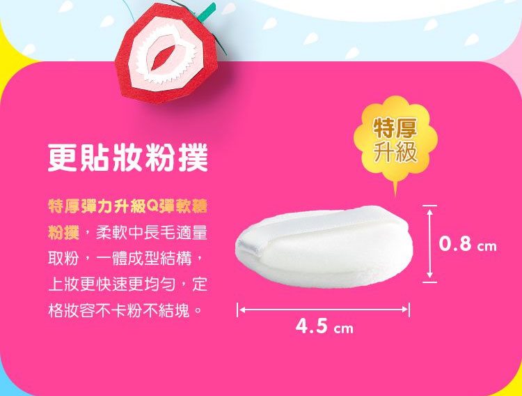 1028 - 加倍佳草莓糖嫩蜜粉  - 3g