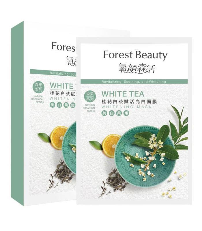 MYHUO Sundries 買貨小東西 - Forest Beauty 氧顏森活 桂花白茶賦活亮白面膜  - 3入