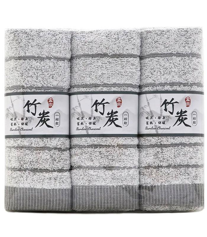 MYHUO LifeStyle 買貨生活 - 菲力家族 孟宗竹炭毛巾  - 3入